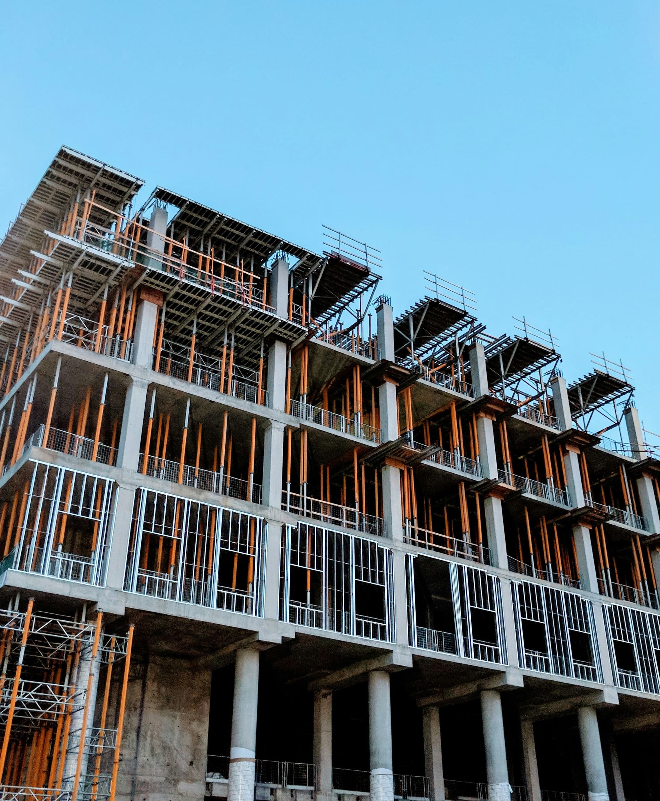 Construction contractor on job site